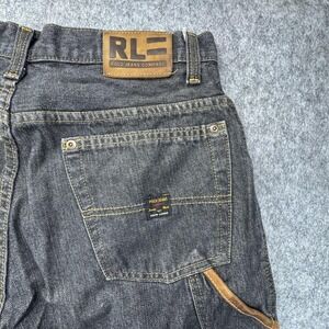 Polo Jeans Company Carpenter Baggy Jeans Mens 30x32 Gray Straight Leg Y2K Denim